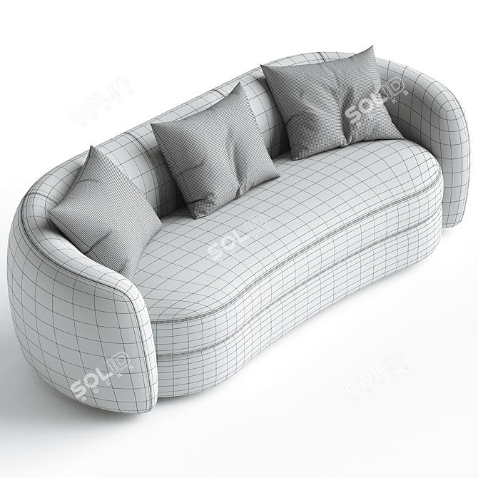 Elegant Eichholtz Blaine Sofa 3D model image 3