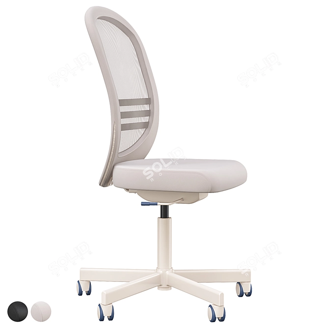 Swivel Office Chair | Flintan 3D model image 5