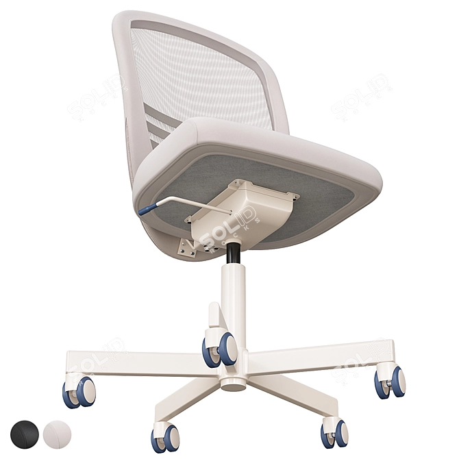 Swivel Office Chair | Flintan 3D model image 1