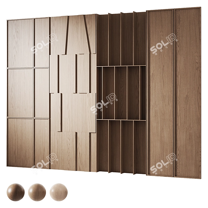 Wooden Decorative Panels | Smooth Models 3D model image 1