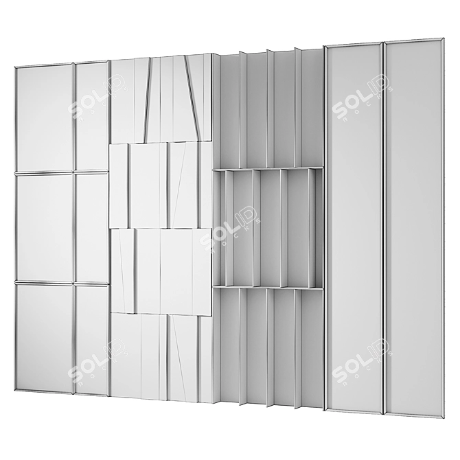 Wooden Decorative Panels | Smooth Models 3D model image 6