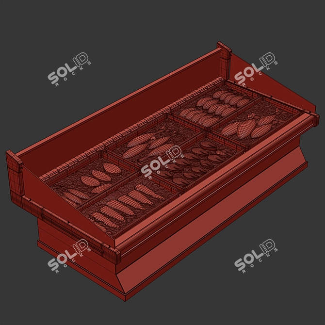 Hypermarket-Ready Fish Refrigerator 3D model image 7