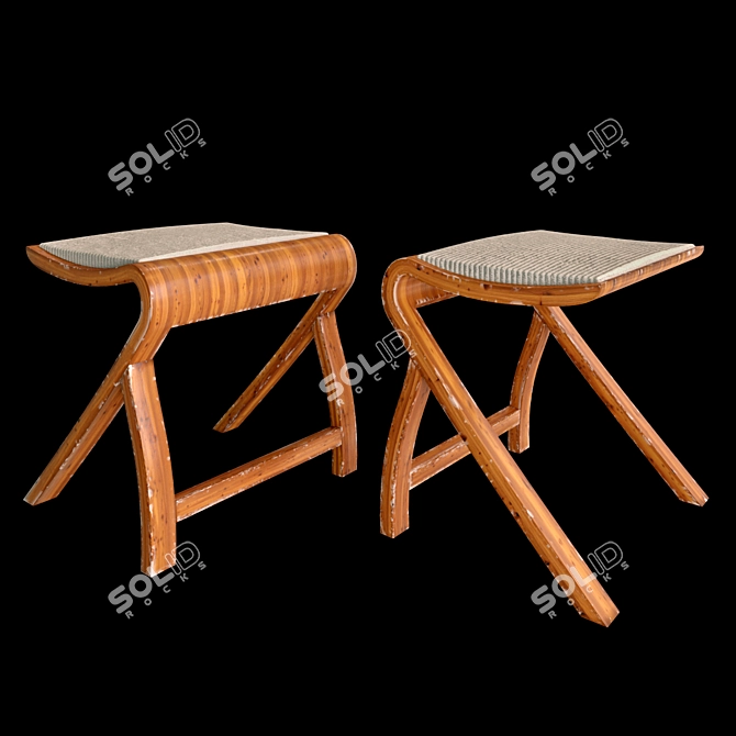 Sleek Modern Table Set 3D model image 3