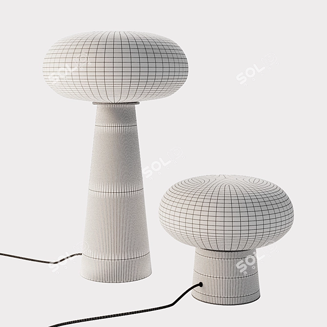 Opaline Table Lamp Faith 3D model image 4