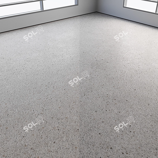 Polished Colorful Seamless Concrete Flooring 3D model image 5