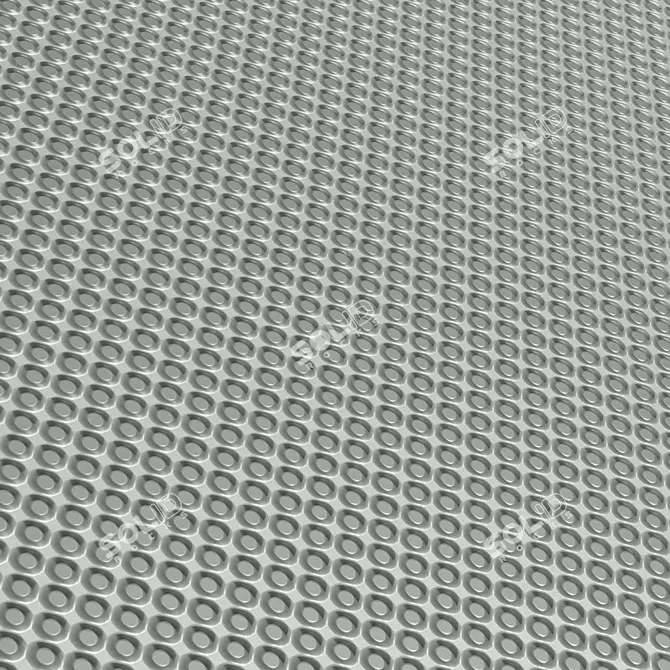 Metal Patterned Steel Wall Covering 3D model image 3