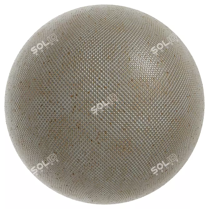 Metal Patterned Steel Wall Covering 3D model image 4