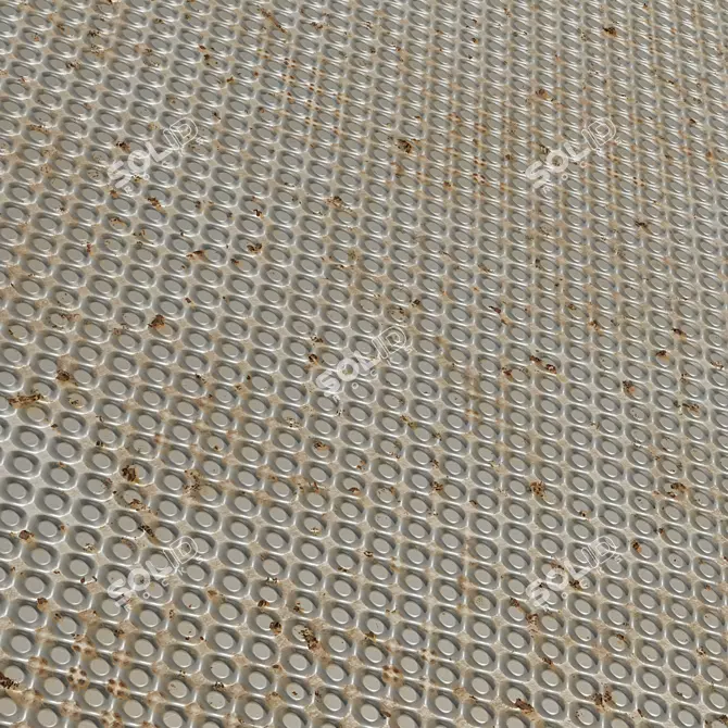Metal Patterned Steel Wall Covering 3D model image 5