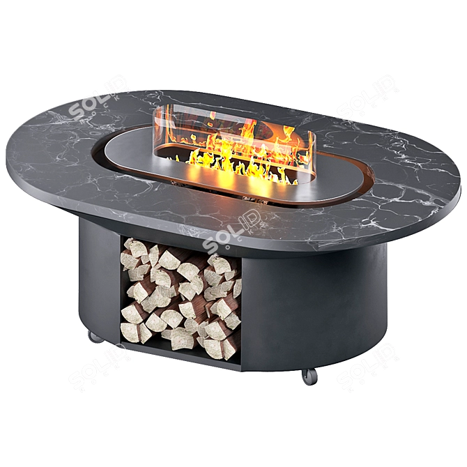 Elbrus Grill Table: Ultimate Grilling Experience 3D model image 2