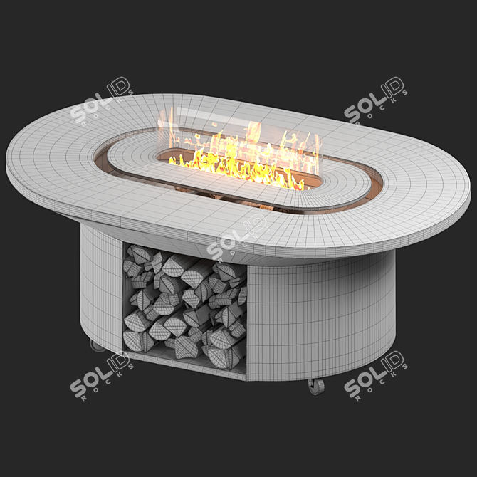 Elbrus Grill Table: Ultimate Grilling Experience 3D model image 3