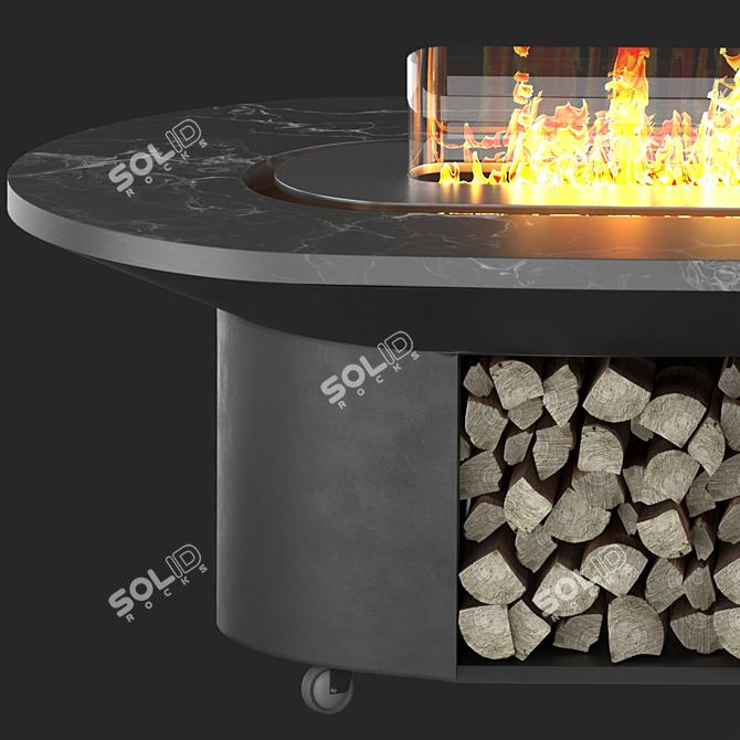 Elbrus Grill Table: Ultimate Grilling Experience 3D model image 4