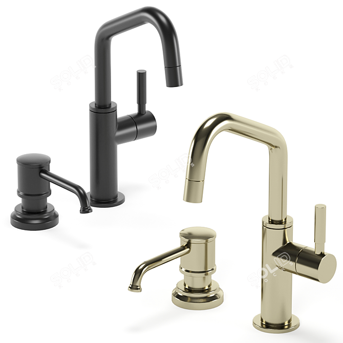 Modern Kitchen Faucet Model 2015 3D model image 4