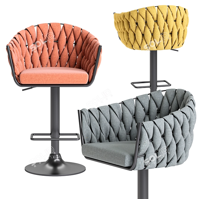 Dobrin Leon Metal Chair 9690 3D model image 2