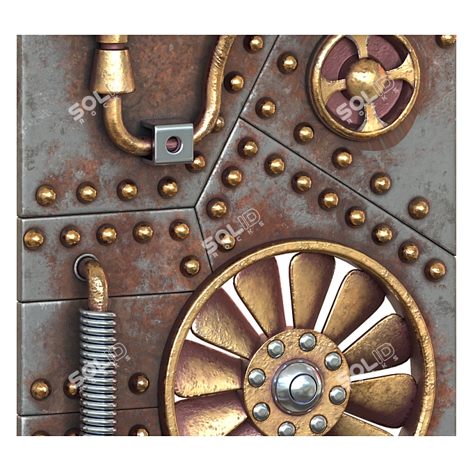 Phone Frame Steampunk Vol 1 3D model image 3