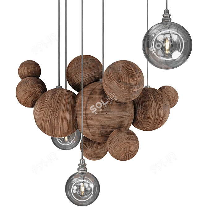 Lush Garden Tree & Bush Set 3D model image 2