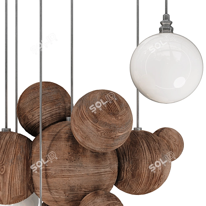 Lush Garden Tree & Bush Set 3D model image 3