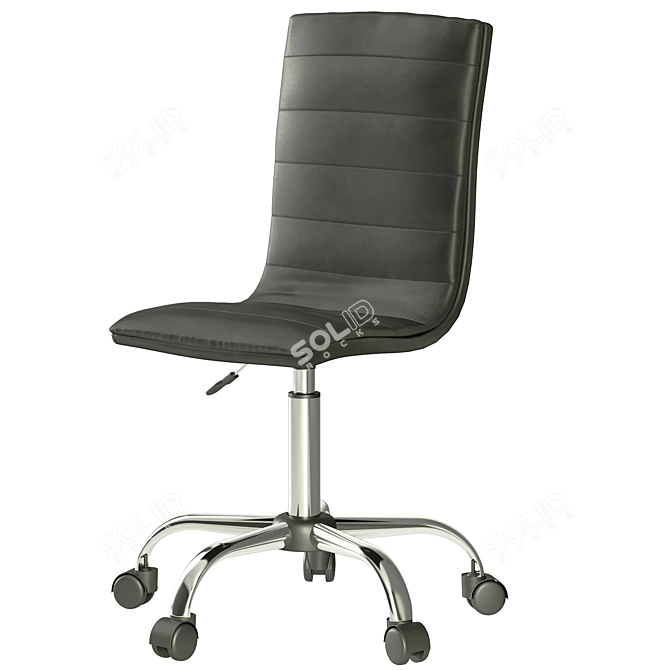 Sleek Office Chair 3D Model 3D model image 2