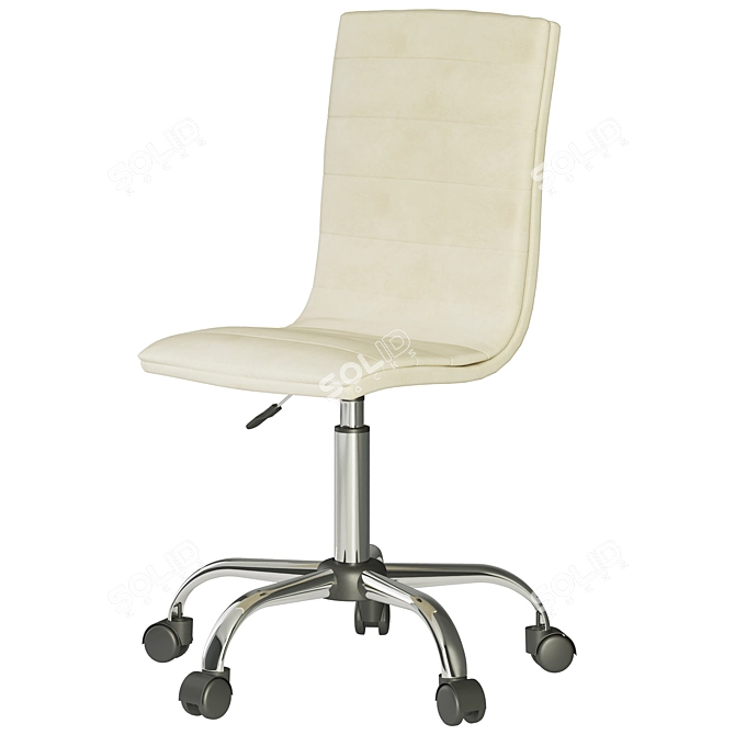 Sleek Office Chair 3D Model 3D model image 3