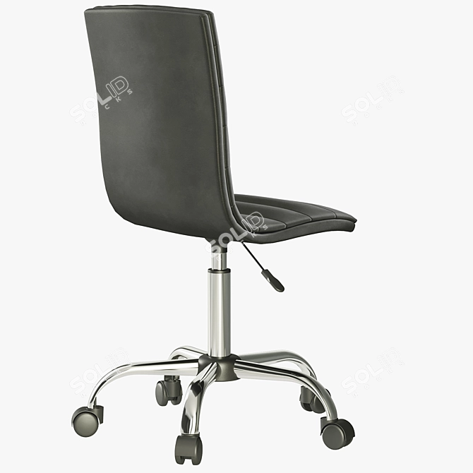 Sleek Office Chair 3D Model 3D model image 5