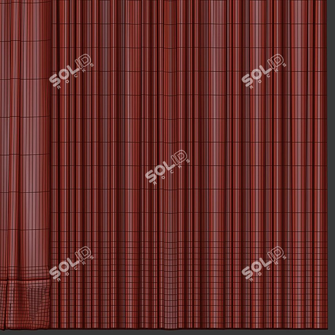 Refined Curtain Design No.371 3D model image 5