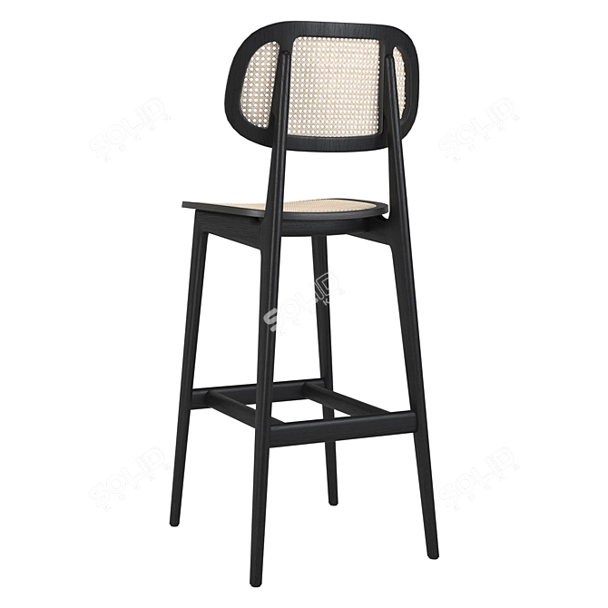 Elegant Titus Bar Stool 3D model image 3