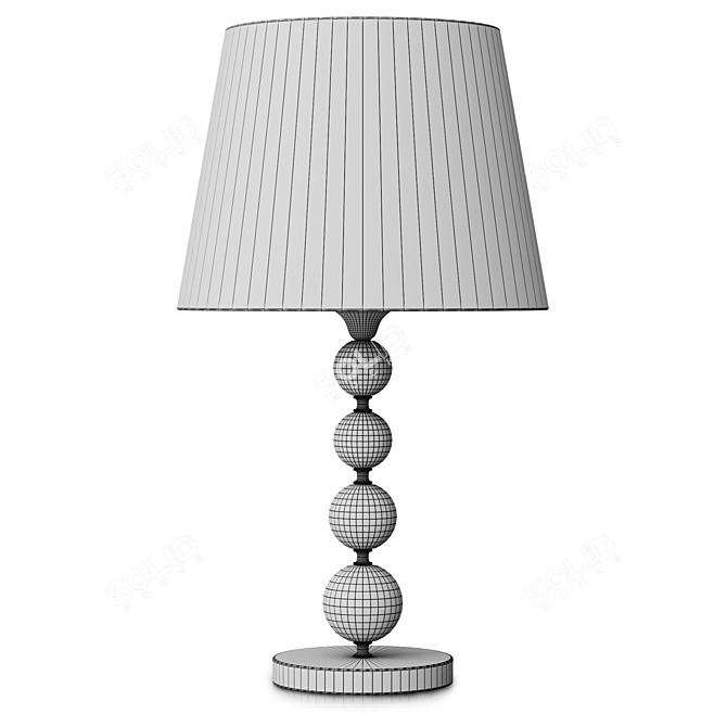 Elegant Virginia Table Lamp 3D model image 4