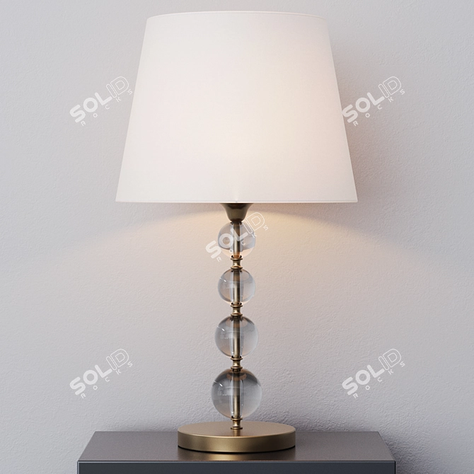 Elegant Virginia Table Lamp 3D model image 5