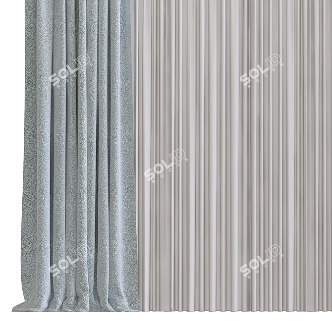 Remodeled Curtain Design 3D model image 2