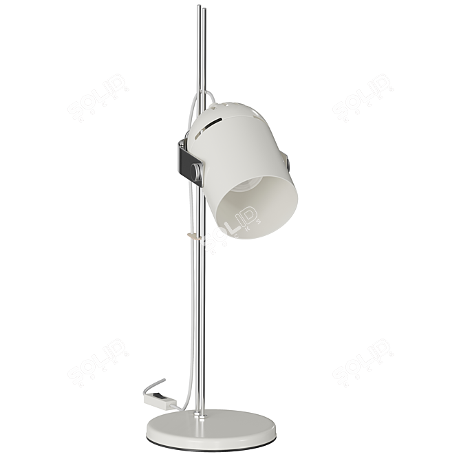 Elegant 1970s Czech Table Lamp 3D model image 2