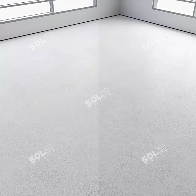 Polished Colored Seamless Concrete Floor 3D model image 2