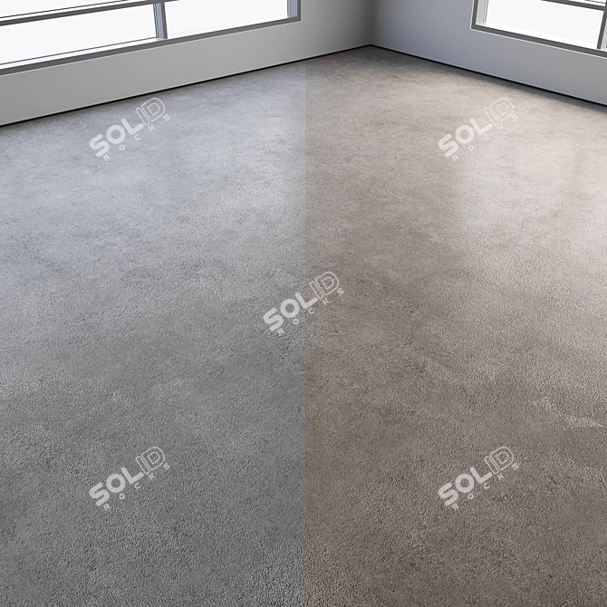 Polished Colored Seamless Concrete Floor 3D model image 5