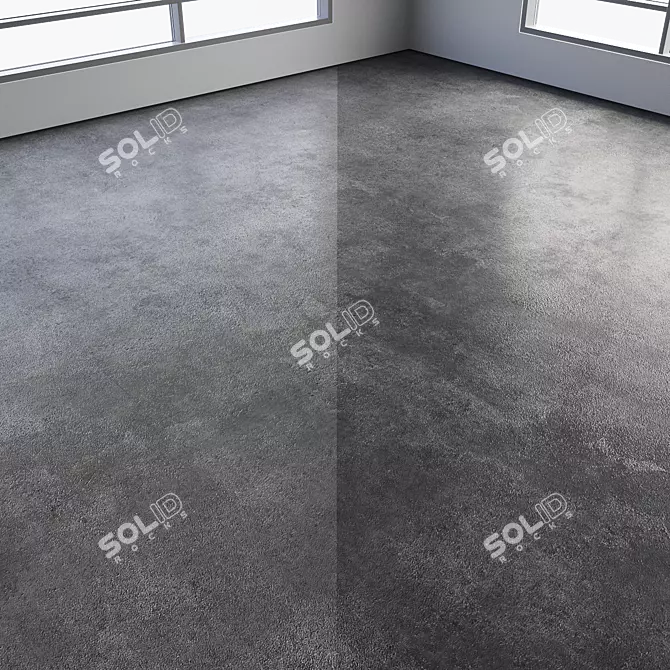 Polished Colored Seamless Concrete Floor 3D model image 6