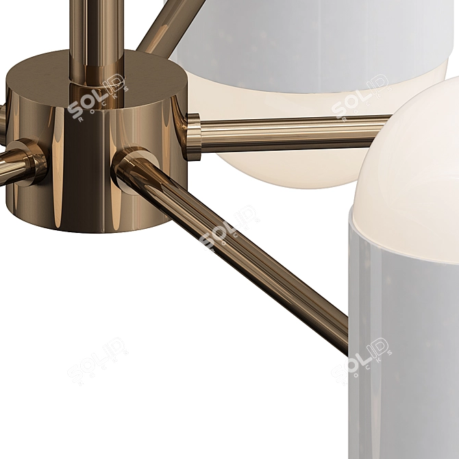 Elegant Hal Chandelier Light Model 3D model image 2