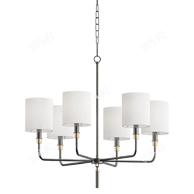 Elegant Gideon Chandelier Modeller Venumblack 3D model image 1