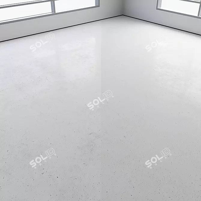 Seamless Polished Concrete Floor 3D model image 4