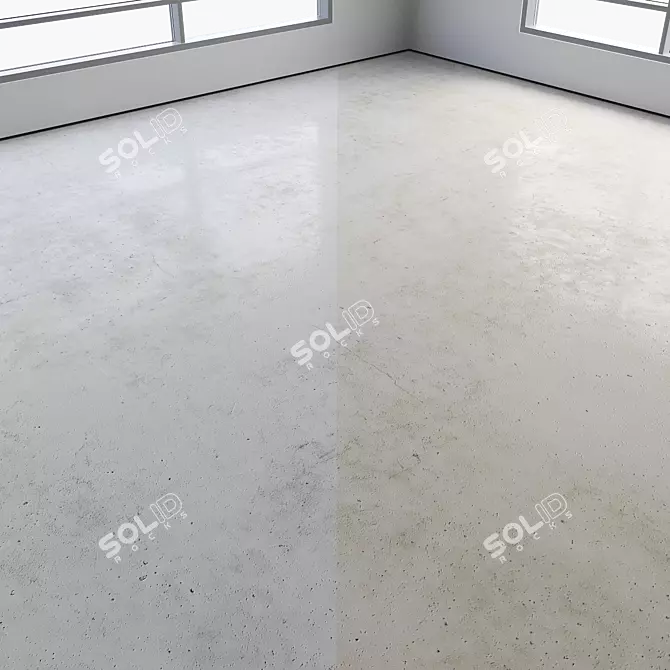 Seamless Polished Concrete Floor 3D model image 5