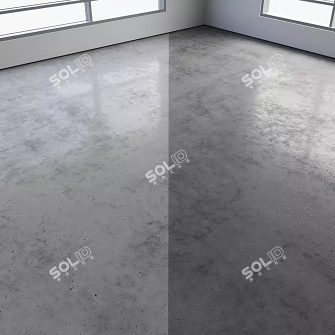 Seamless Polished Concrete Floor 3D model image 6