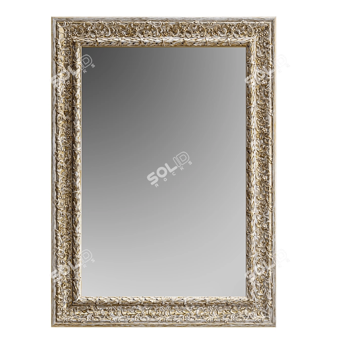 Sleek Mirror with Turbo Smooth 3D model image 2