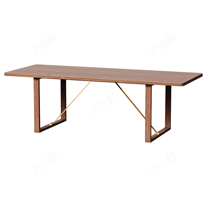 BM67 5367 Walnut Coffee Table 3D model image 1