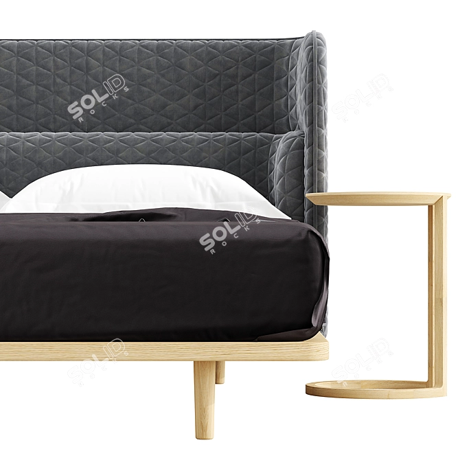 Elegant Nau Design Aran Bed 3D model image 5