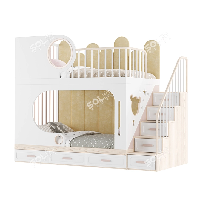 Creative Kids Bed Model Kit 3D model image 1