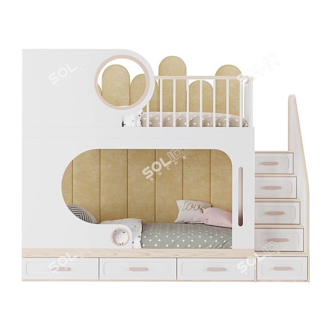 Creative Kids Bed Model Kit 3D model image 2