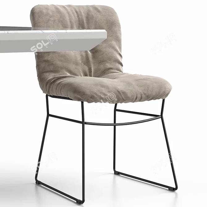 Customizable ANNIE Chair & APIAN Table 3D model image 4