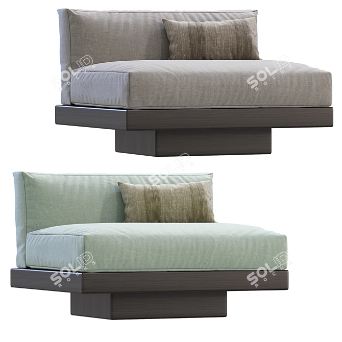 Sleek MODERN RUDOLPH Armchair Serax 3D model image 1