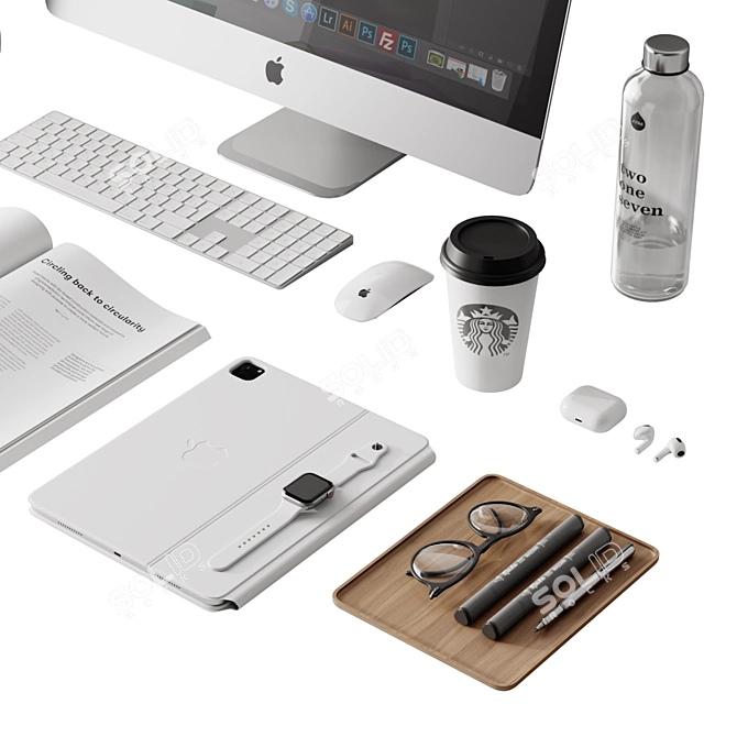 Apple Set 7: High Poly, Low Verts 3D model image 3