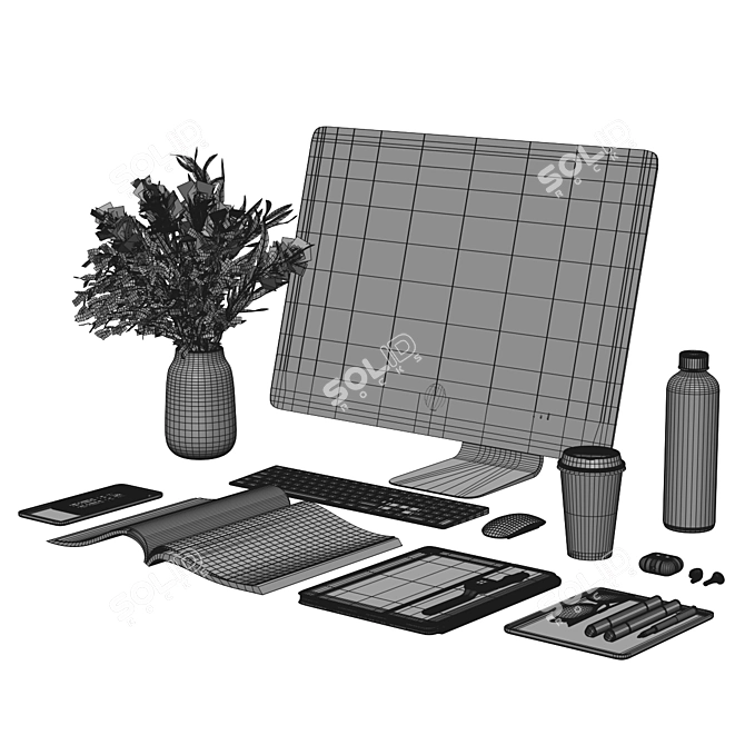 Apple Set 7: High Poly, Low Verts 3D model image 5