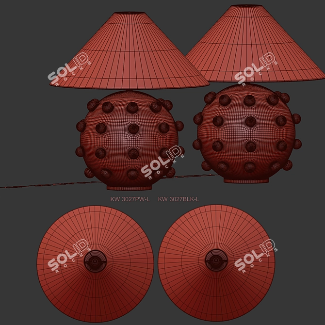 Orb Table Lamp, Visual Comfort 3D model image 4