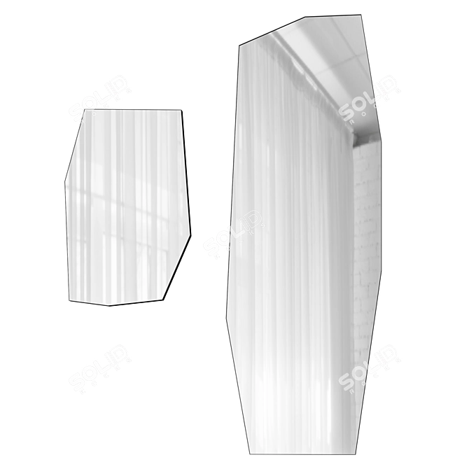 Ferm Living Shard Mirrors 3D model image 1