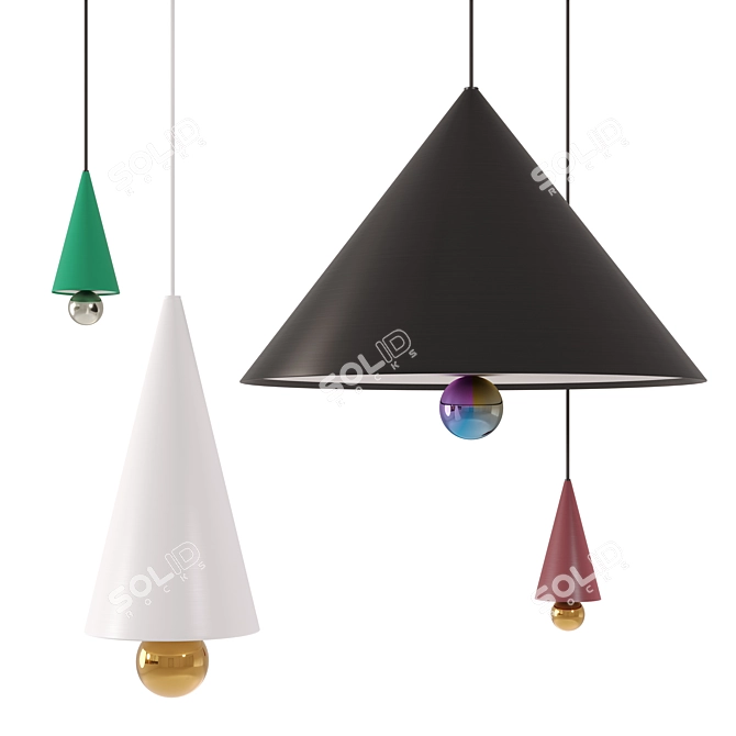 CHERRY ONE Pendant Light 3D model image 1