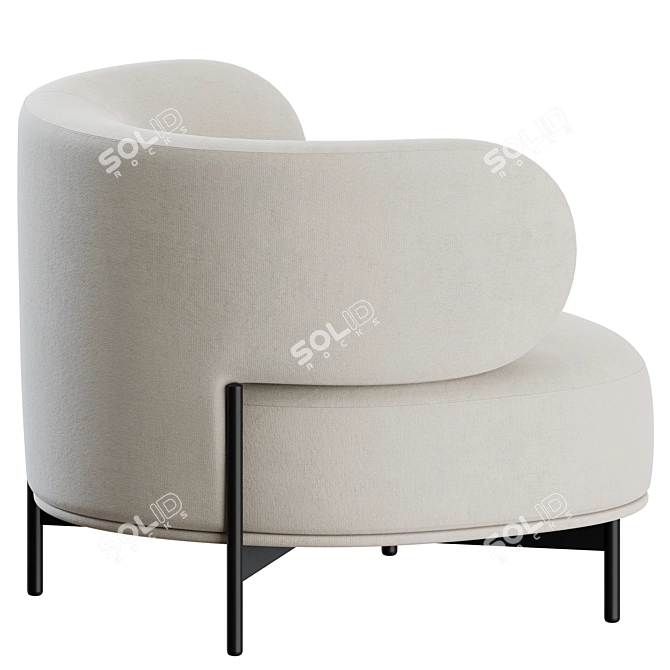 Gallotti&Radice AKIKO Lounge Chair 3D model image 6